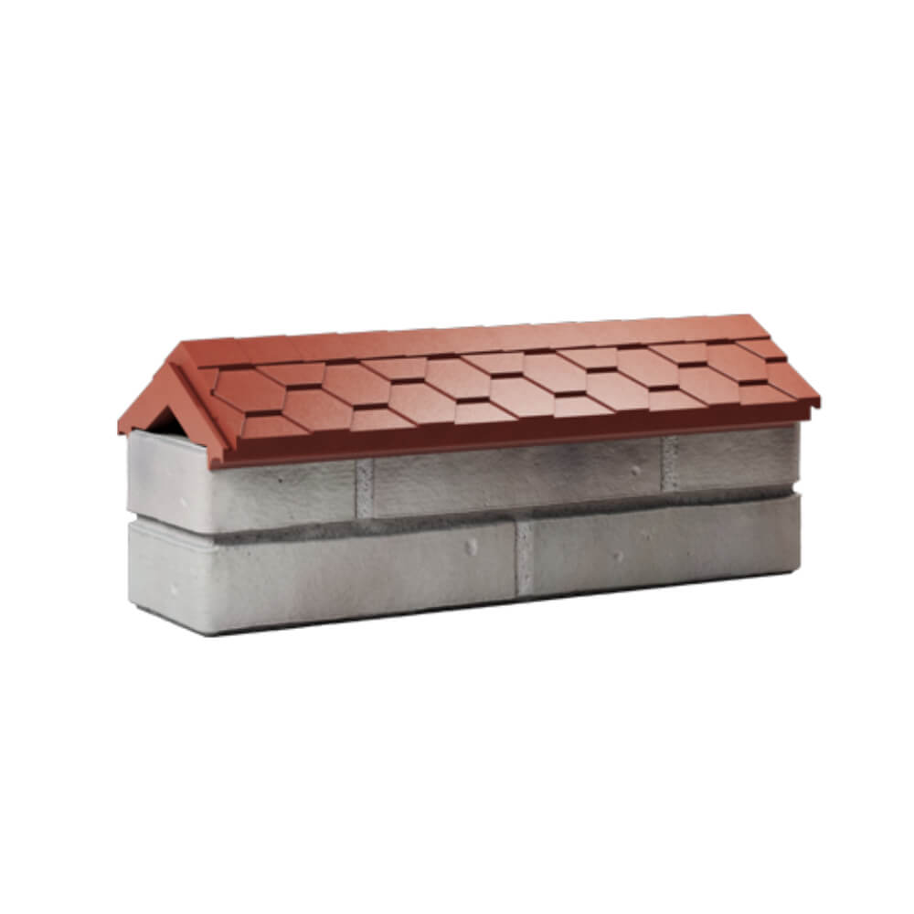 Парапет Zking Эверест Красный с посадкой на 0.5 кирпича (130мм) Майкоп фото