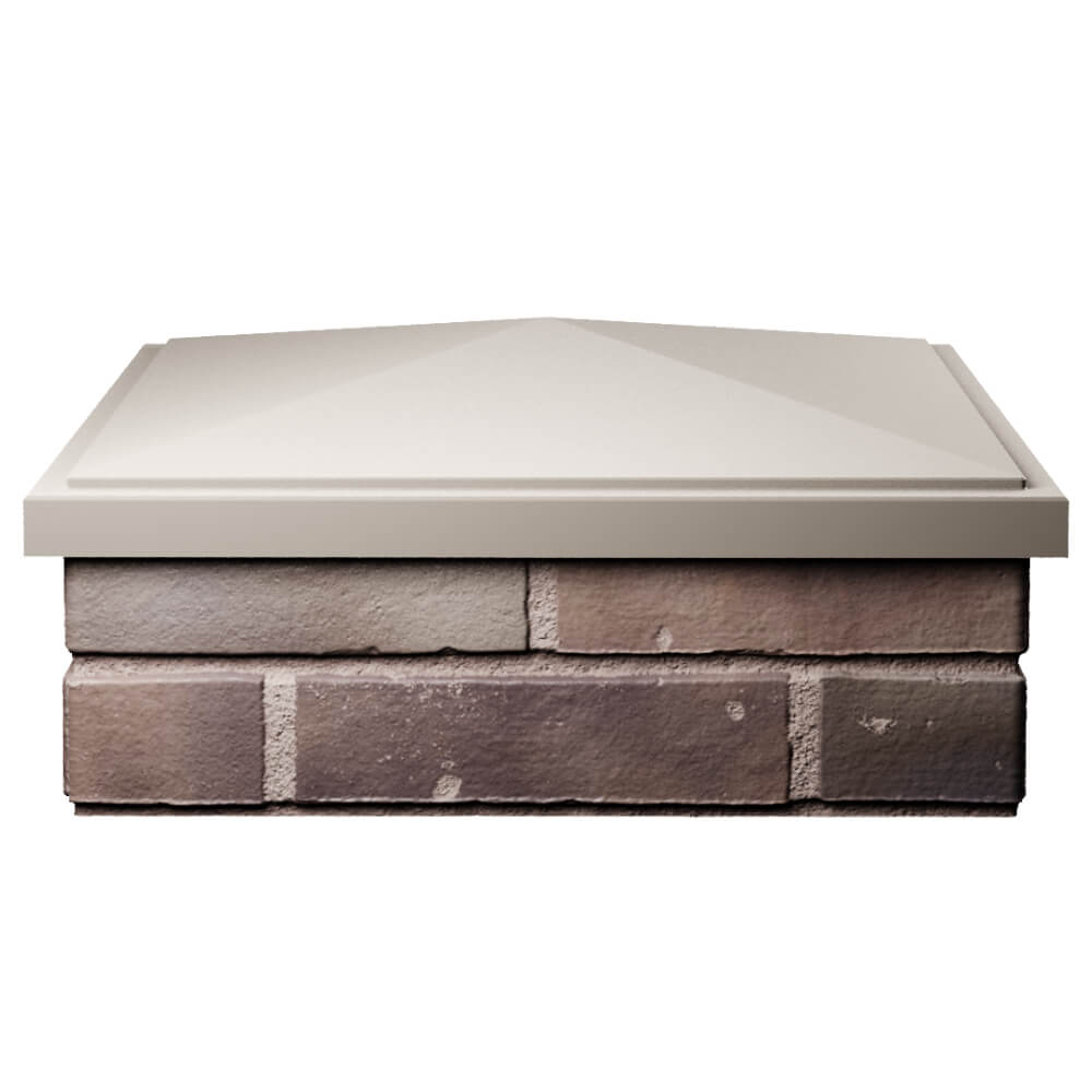 Колпак Zking БонаМоно Бежевый на столб 2х2 кирпича (515х515, 530х530мм) Майкоп фото