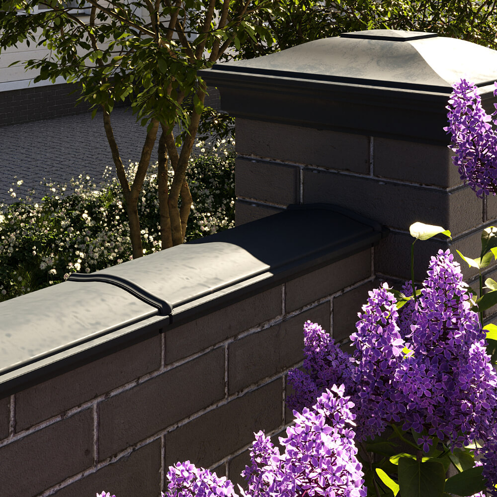 Парапет Zking Монблан Черный посадка на 0.5 кирпича (130мм) в Майкопе фото