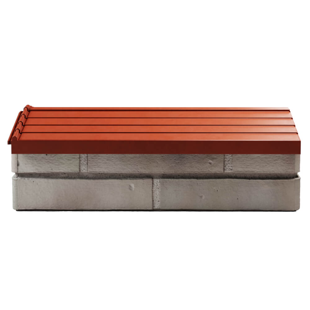 Парапет Zking Бона ХайТек Красный с посадкой на 1 кирпич (200/225/255мм) в Майкопе фото