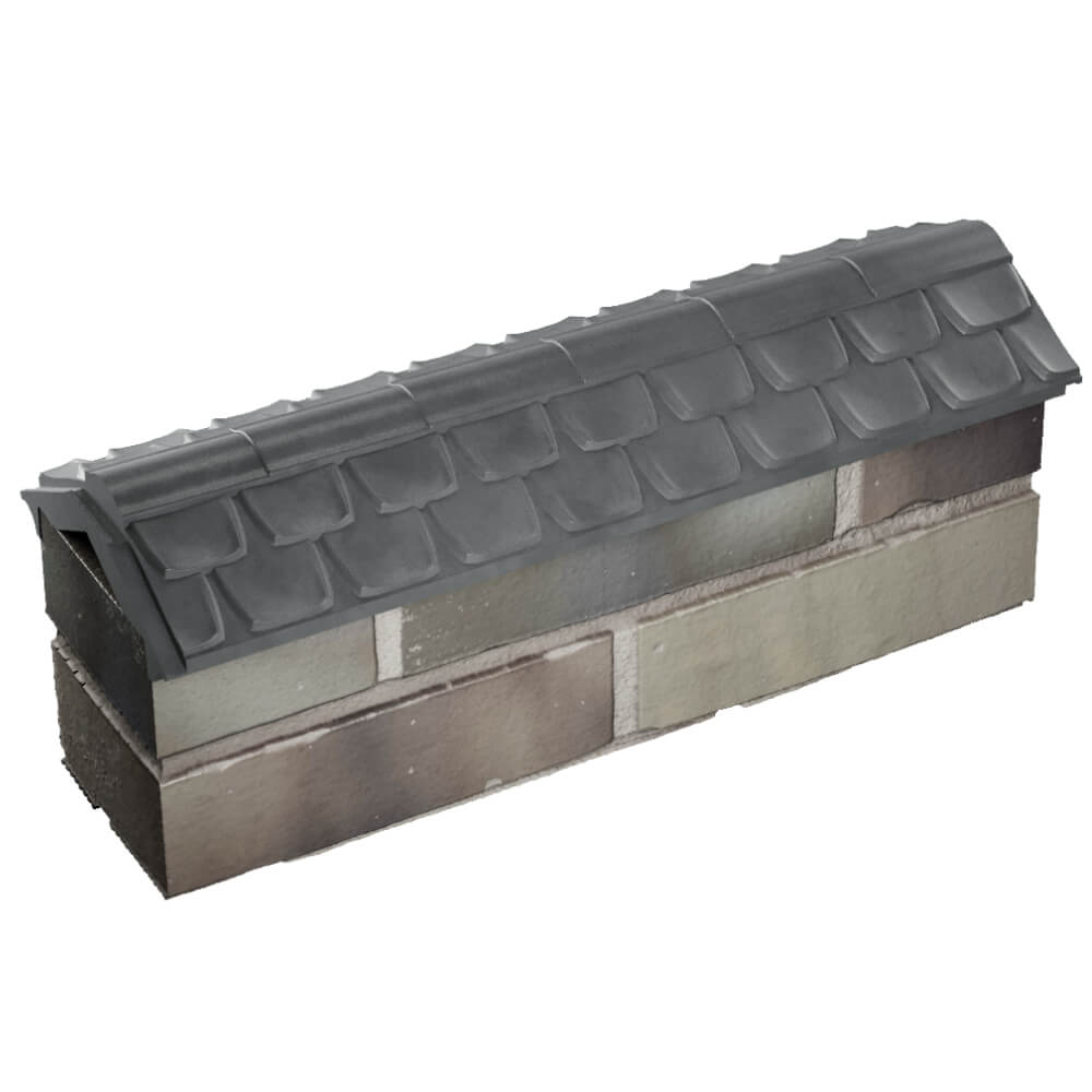 Парапет Zking Эльбрус Серый с посадкой на 0.5 кирпича (130мм) в Майкопе фото