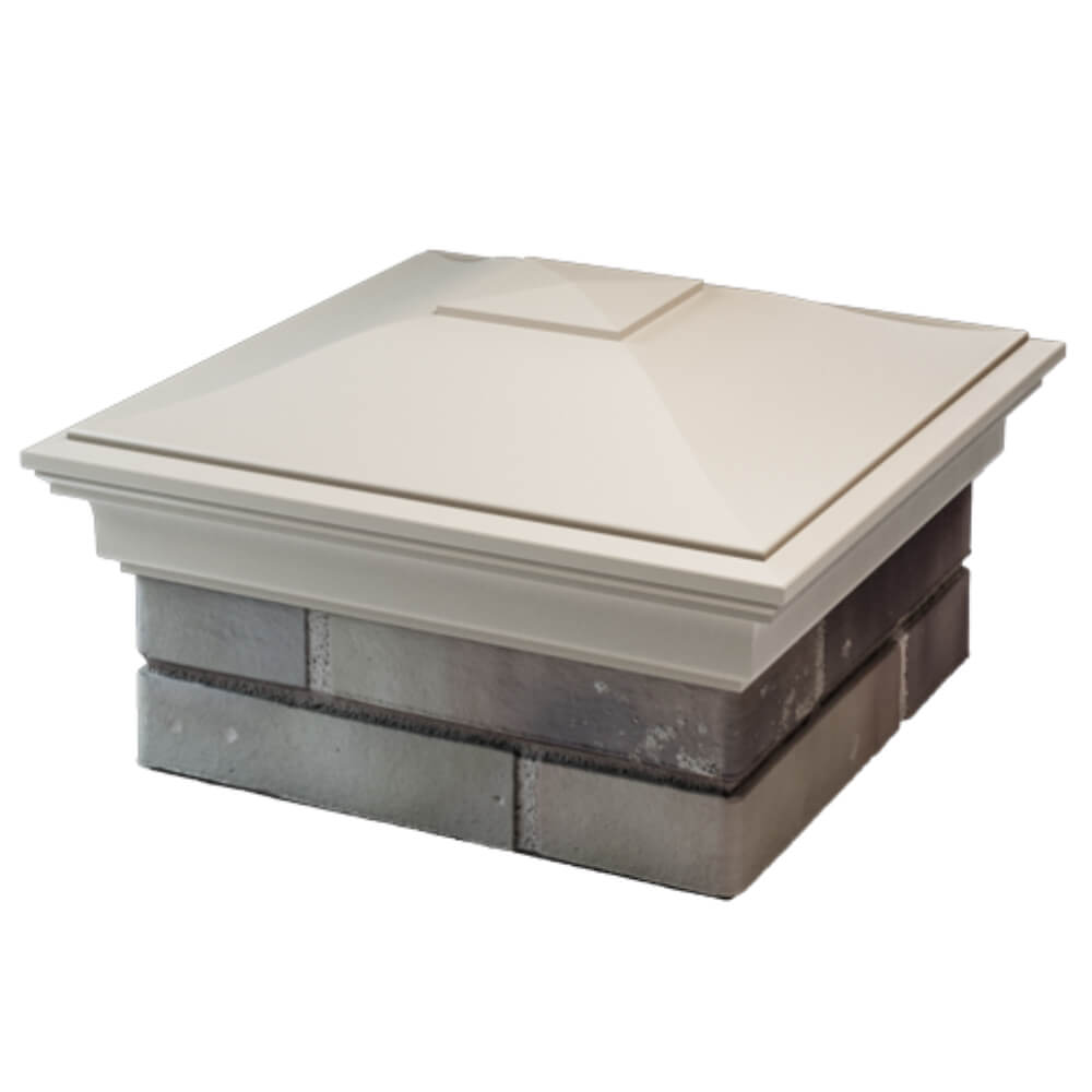 Колпак Zking Монблан Бежевый на столб 1.5х1.5 кирпича (385х385мм) в Майкопе фото