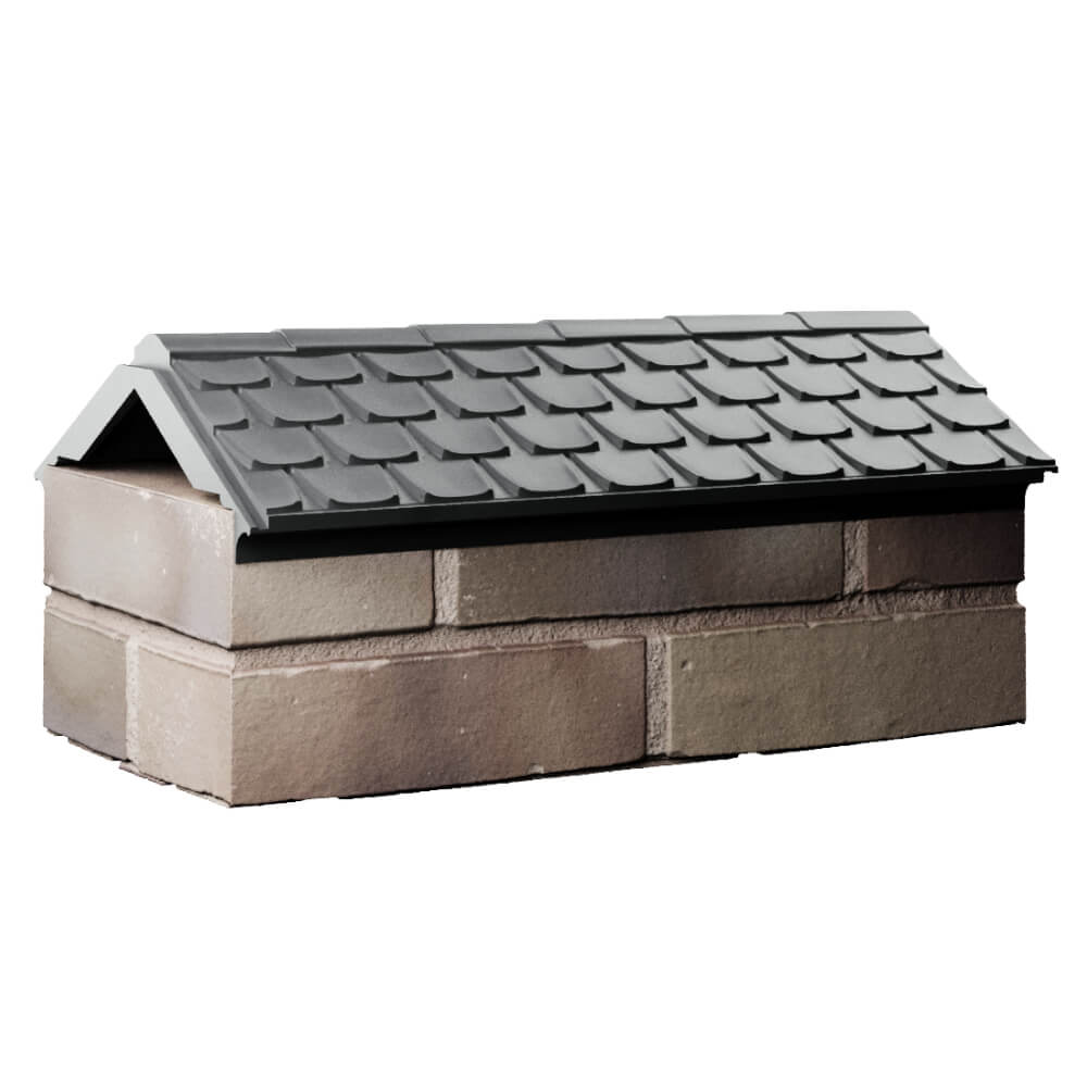 Парапет Zking Эльбрус Серый с посадкой на 1 кирпич (255мм) Майкоп фото