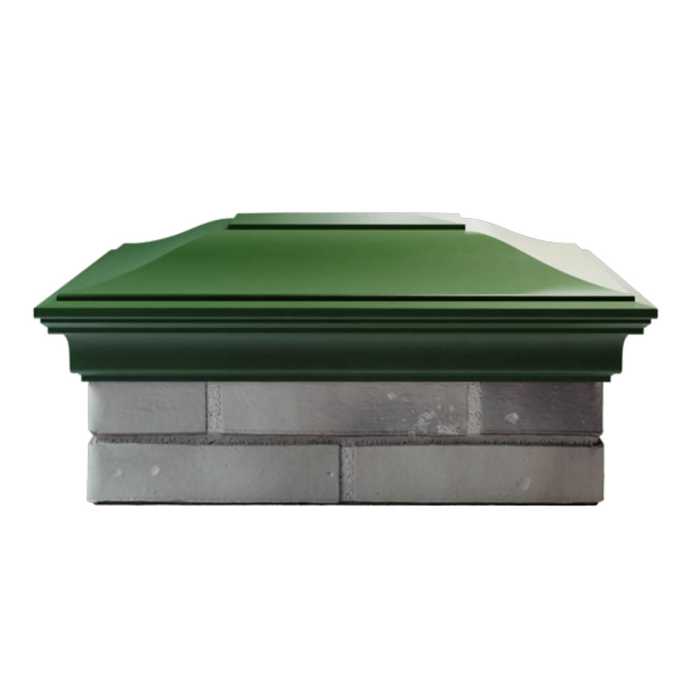 Колпак Zking Монблан Зеленый на столб 2х1.5 кирпича (515х385мм) в Майкопе фото
