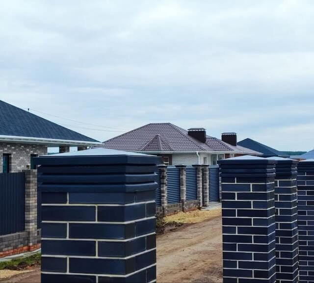 Колпак Zking Бона ХайТек Серый на столб 1.5х1.5 кирпича (385х385мм) в Майкопе фото