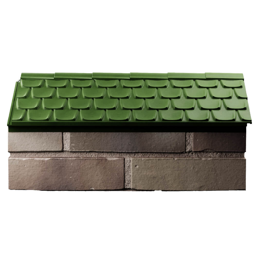 Парапет Zking Эльбрус Зеленый с посадкой на 1 кирпич (255мм) в Майкопе фото