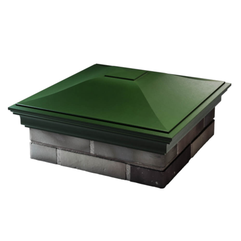 Колпак Zking Монблан Зеленый на столб 2х2 кирпича (515х515мм) в Майкопе фото