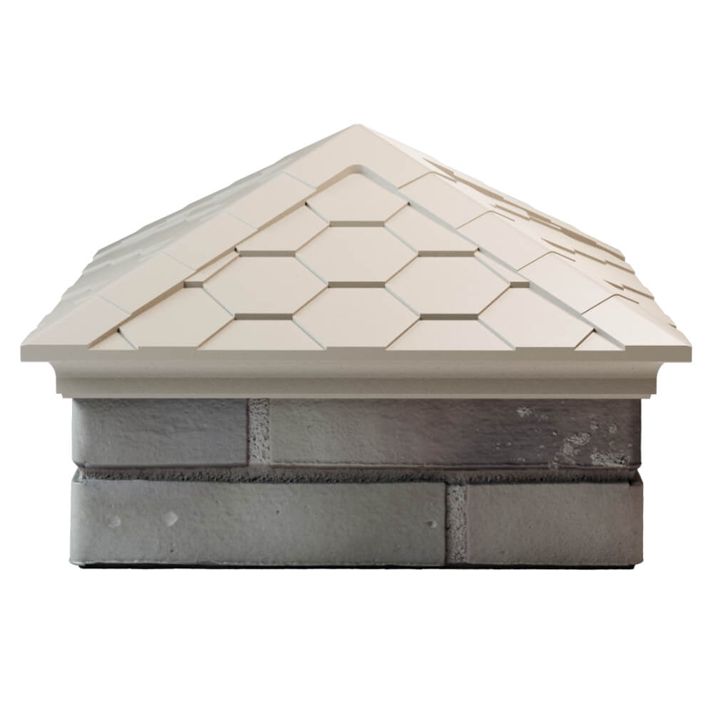 Колпак Zking Эверест Бежевый на столб 1.5х1.5 кирпича (390х390мм) Майкоп фото