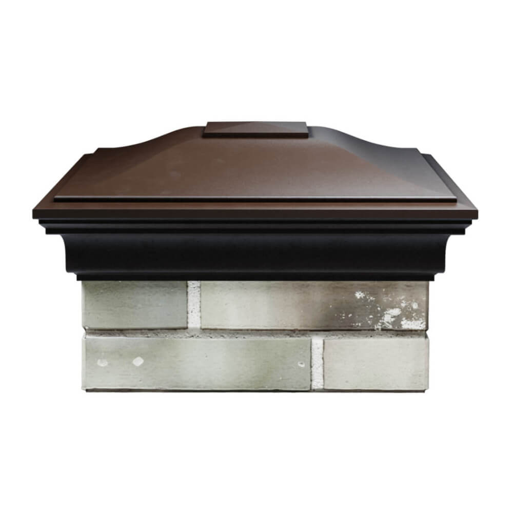 Колпак Zking Монблан Коричневый на столб 1.5х1.5 еврокирпича 0.7НФ (355х355мм) Майкоп фото