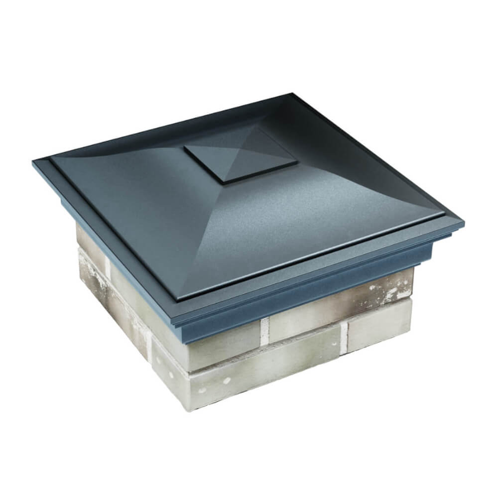 Колпак Zking Монблан Серый на столб 1.5х1.5 еврокирпича 0.7НФ (355х355мм) в Майкопе фото