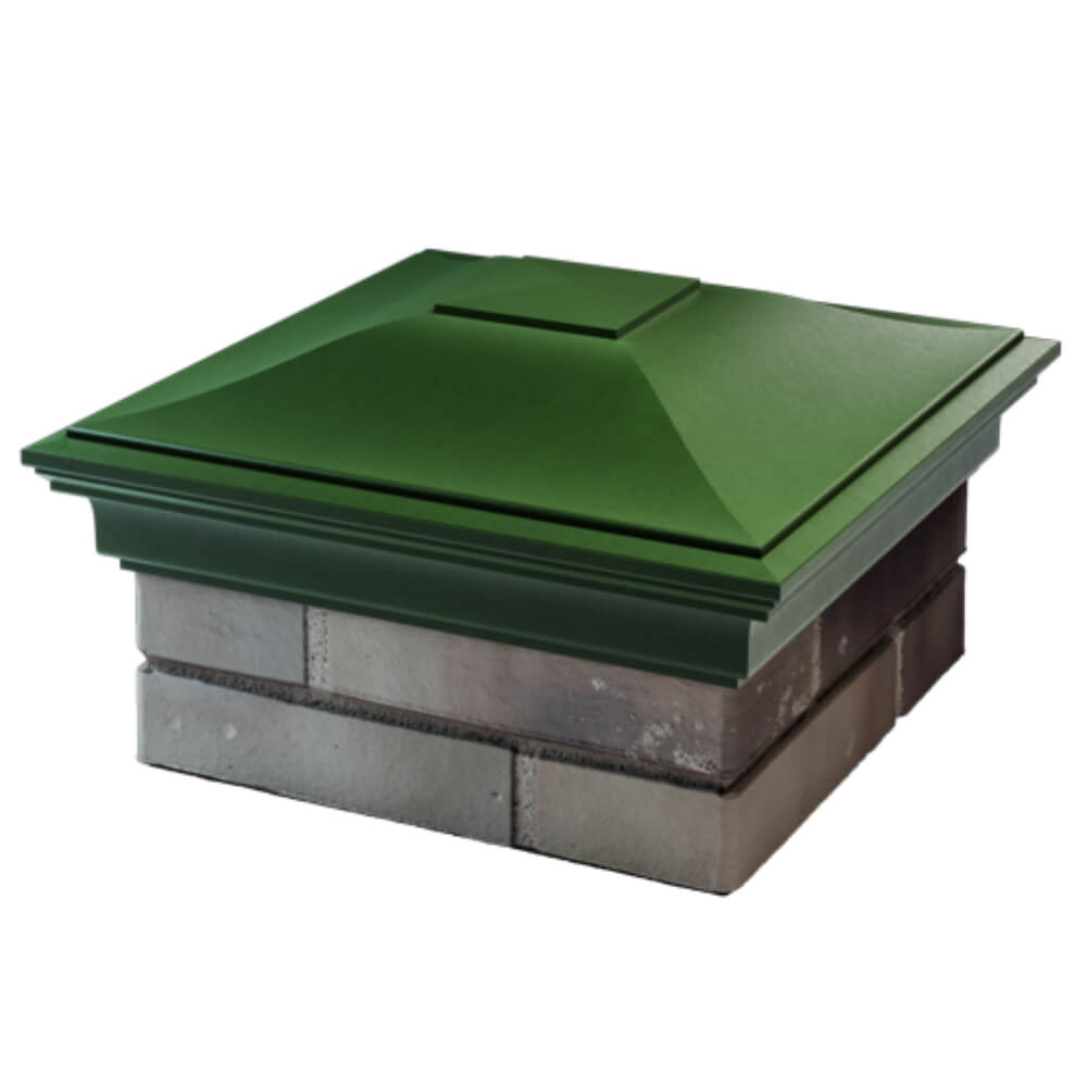 Колпак Zking Монблан Зеленый на столб 1.5х1.5 кирпича (385х385мм) в Майкопе фото