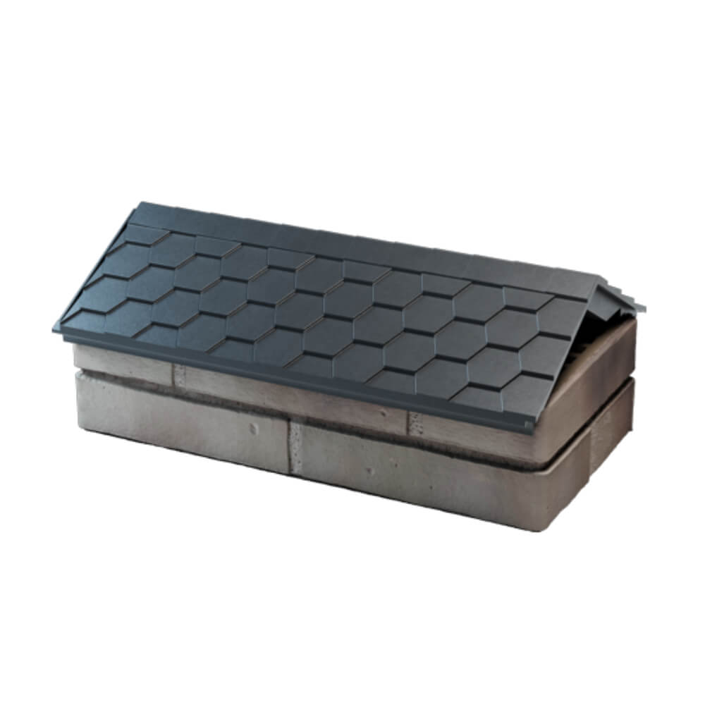 Парапет Zking Эверест Серый с посадкой на 1 кирпич (200/225/255мм) в Майкопе фото