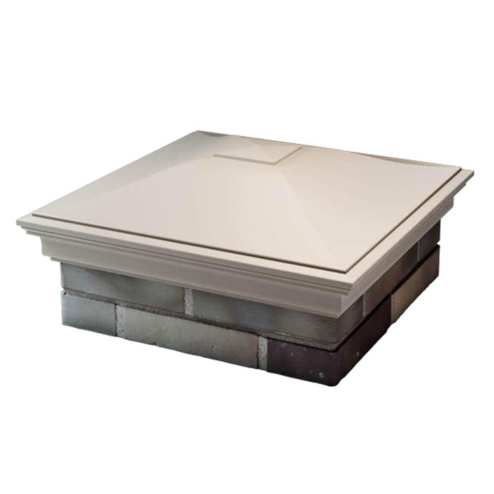 Колпак Zking Монблан Бежевый на столб 2х2 кирпича (515х515мм) в Майкопе фото