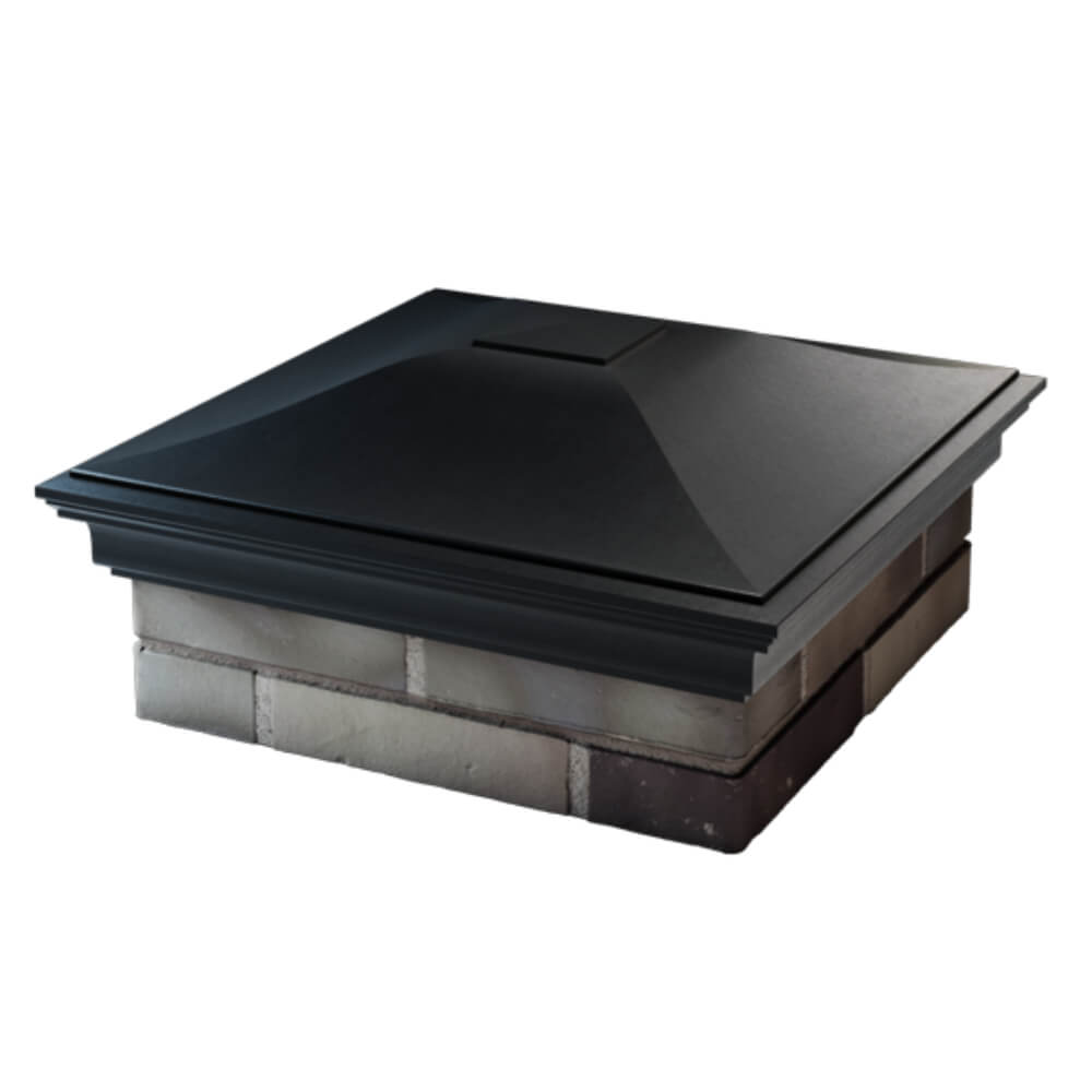 Колпак Zking Монблан Черный на столб 2х2 кирпича (515х515мм) в Майкопе фото