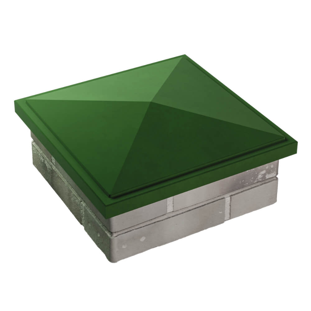 Колпак Zking БонаМоно Зеленый на столб 1.5х1.5 кирпича (385х385, 400х400мм) в Майкопе фото