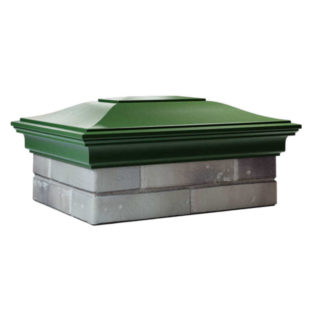 Колпак Zking Монблан Зеленый на столб 2х1.5 кирпича (515х385мм) в Майкопе фото