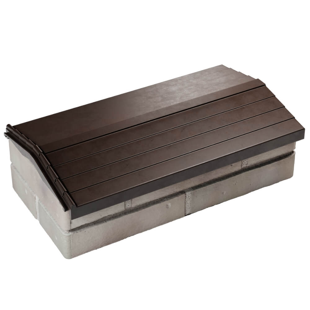 Парапет Zking Бона ХайТек Коричневый с посадкой на 1 кирпич (200/225/255мм) в Майкопе фото