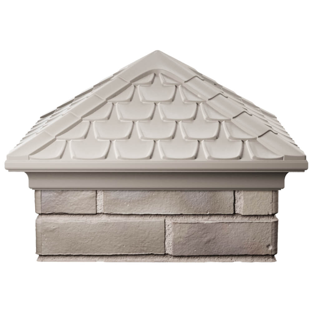 Колпак Zking Эльбрус Бежевый на столб 1.5х1.5 кирпича (385х385мм) Майкоп фото