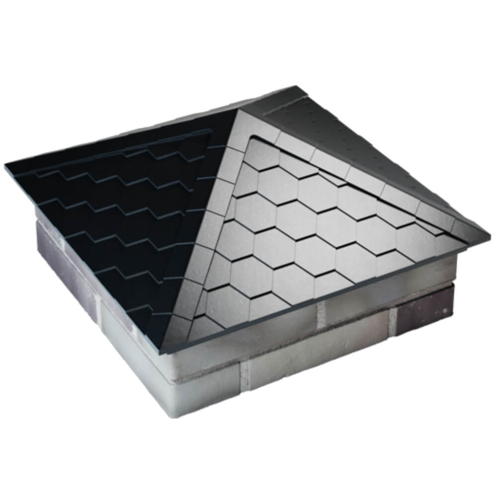 Колпак Zking Эверест Черный на столб 2х2 кирпича (535х535мм) Майкоп фото