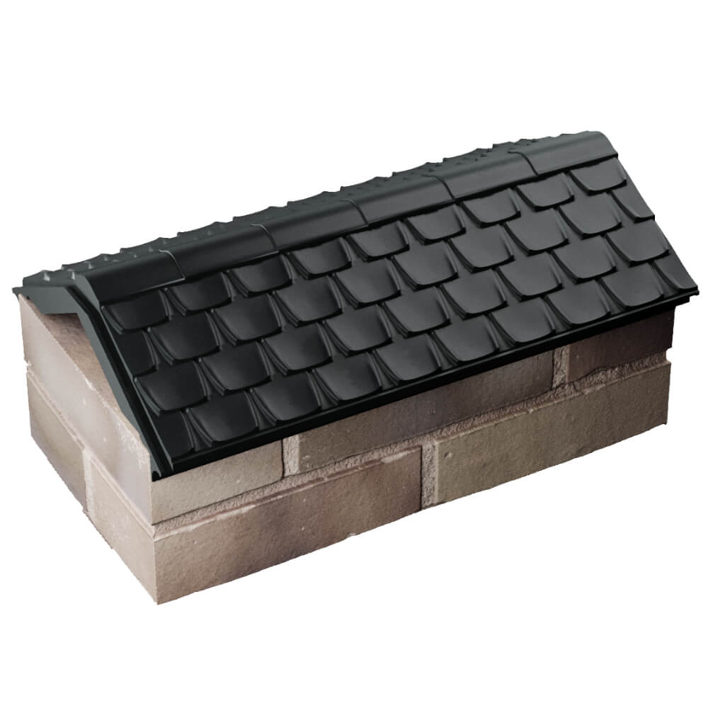 Парапет Zking Эльбрус Черный с посадкой на 1 кирпич (255мм) в Майкопе фото