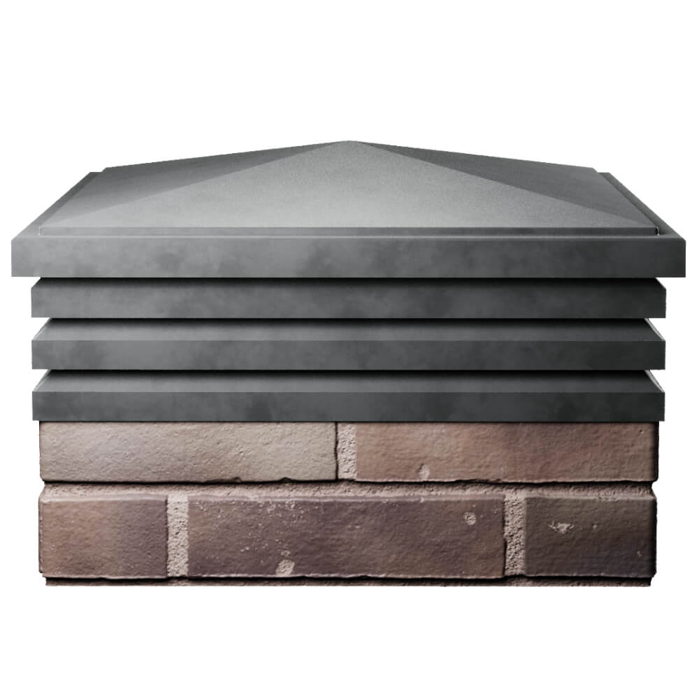 Колпак Zking Бона ХайТек Серый на столб 2х2 кирпича (513х513мм) Майкоп фото