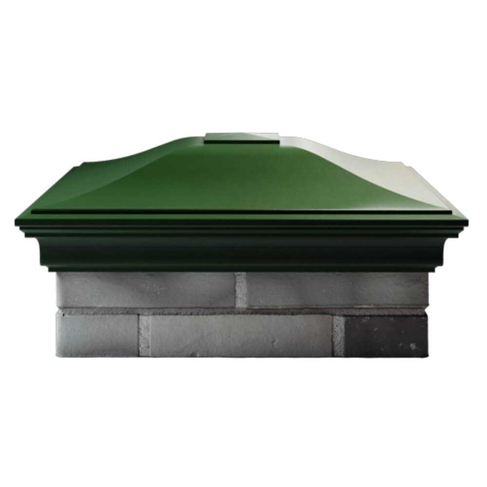 Колпак Zking Монблан Зеленый на столб 2х2 кирпича (515х515мм) в Майкопе фото