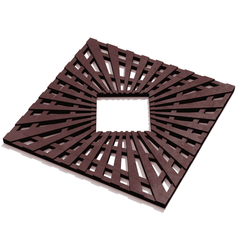 Приствольная решетка для дерева ZKING ATMOSPHERE 1.2х1.2м Коричневая в Майкопе фото