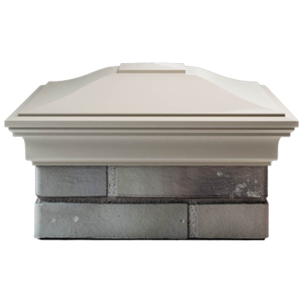 Колпак Zking Монблан Бежевый на столб 1.5х1.5 кирпича (385х385мм) Майкоп фото