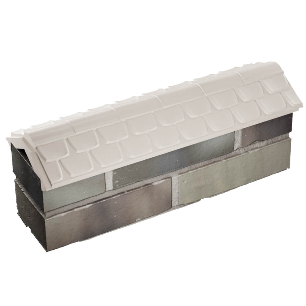 Парапет Zking Эльбрус Бежевый с посадкой на 0.5 кирпича (130мм) в Майкопе фото