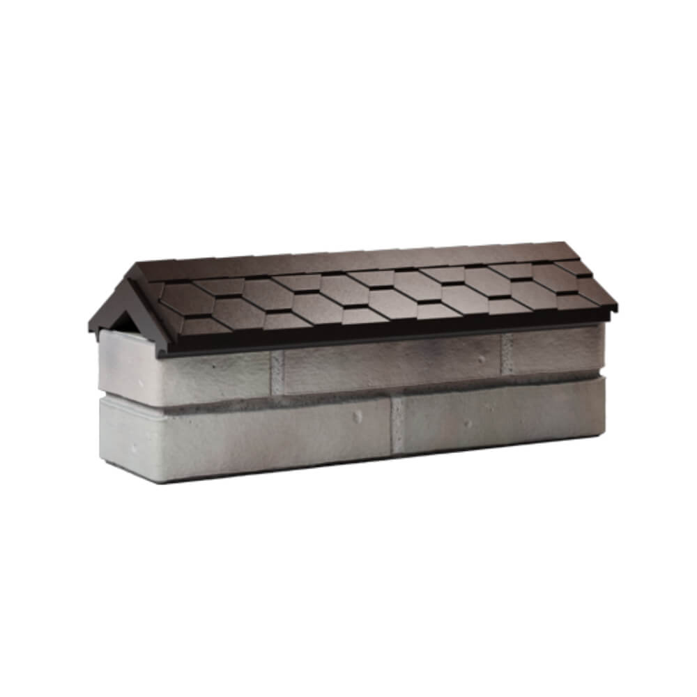 Парапет Zking Эверест Коричневый с посадкой на 0.5 кирпича (130мм) Майкоп фото