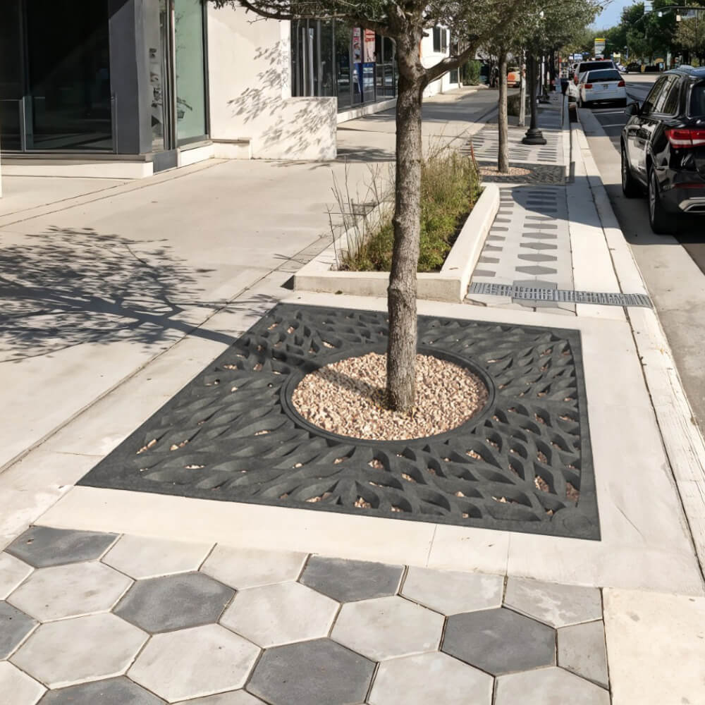 Приствольная решетка для дерева ZKING CRUST 2х2м Черная в Майкопе фото