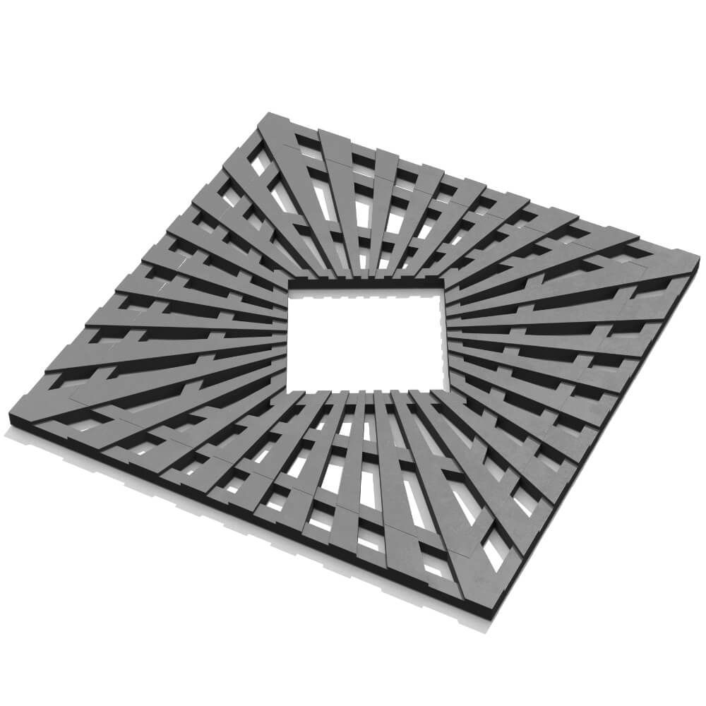 Приствольная решетка для дерева ZKING ATMOSPHERE 1.2х1.2м Серая в Майкопе фото