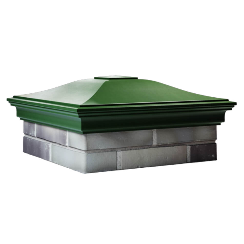 Колпак Zking Монблан Зеленый на столб 2х2 кирпича (515х515мм) в Майкопе фото